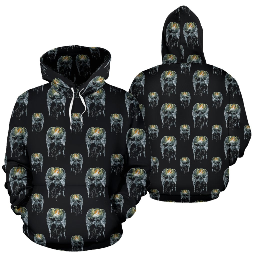 Angel with Wings Cute Design Print Pullover Hoodie