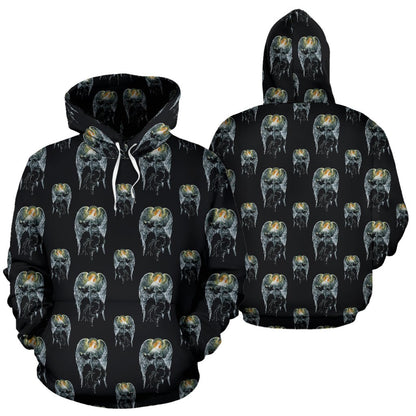 Angel with Wings Cute Design Print Pullover Hoodie