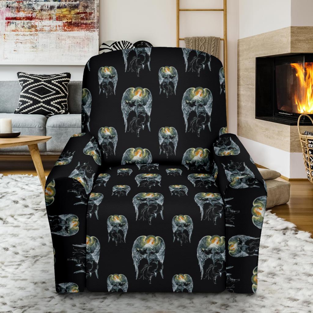 Angel with Wings Cute Design Print Single Sofa Slipcover -JTAMIGO.COM