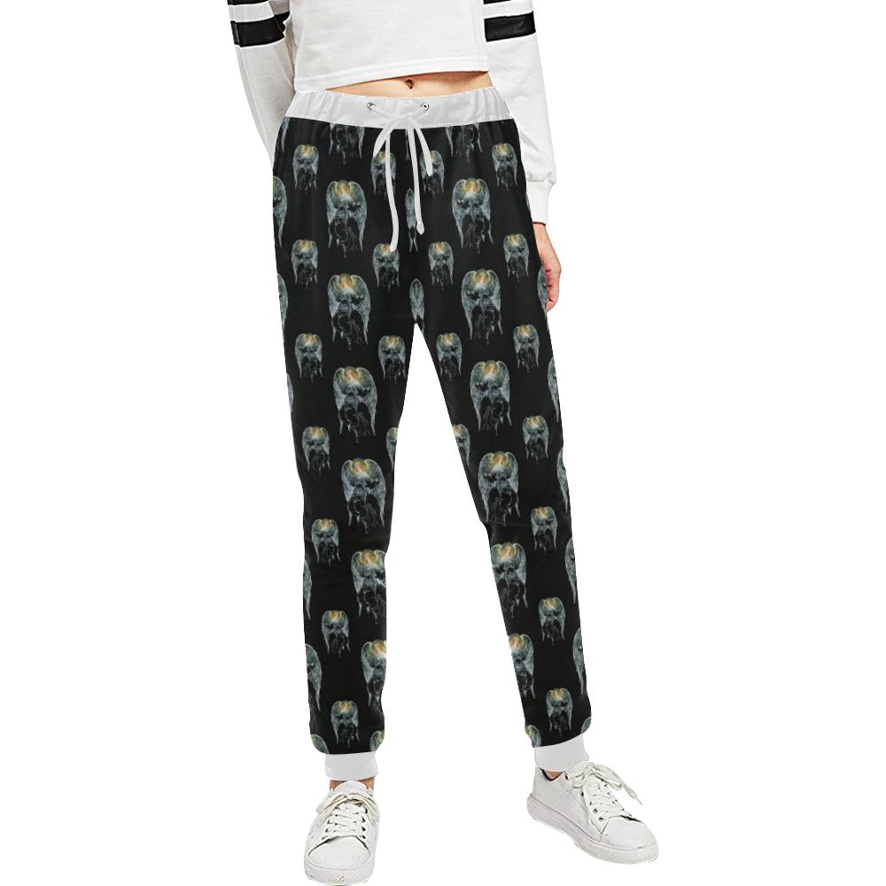 Angel with Wings Cute Design Print Unisex Casual Sweatpants (Model L11)-JTAMIGO.COM