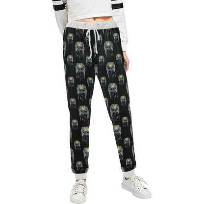 Angel with Wings Cute Design Print Unisex Casual Sweatpants (Model L11)-JTAMIGO.COM