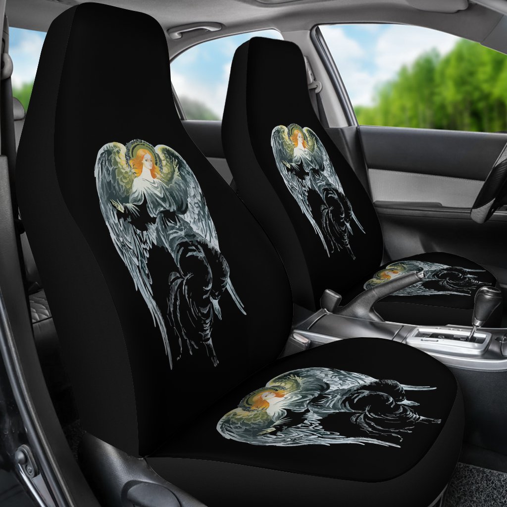 Angel with Wings Cute Design Print Universal Fit Car Seat Covers
