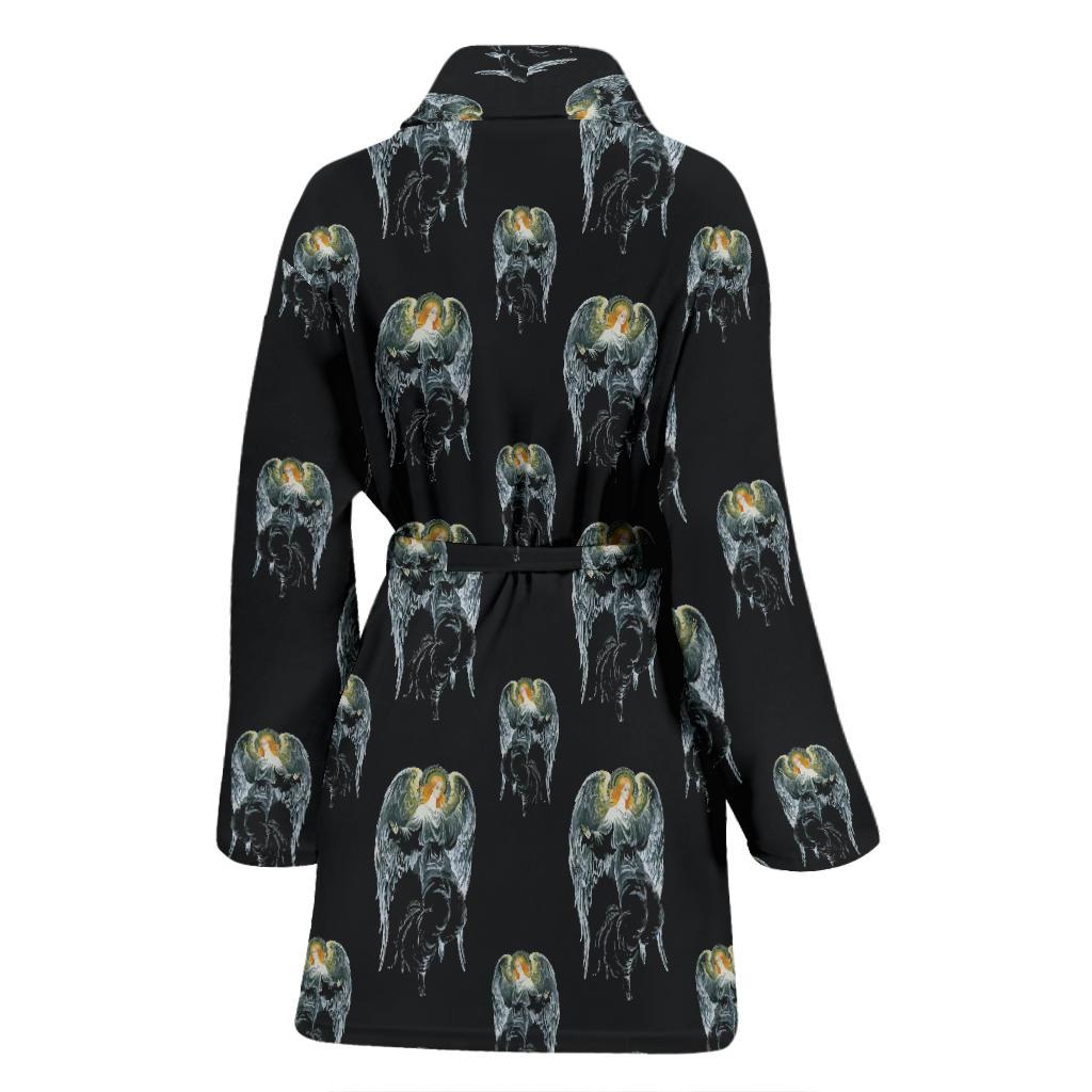 Angel with Wings Cute Design Print Women Bath Robe-JTAMIGO.COM