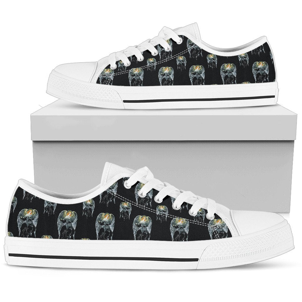 Angel with Wings Cute Design Print Women Low Top Shoes