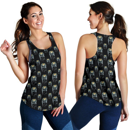 Angel With Wings Cute Design Print Women Racerback Tank Top