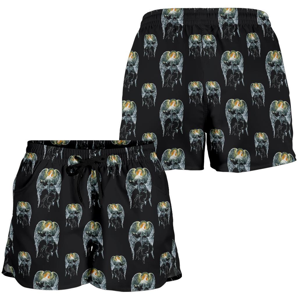 Angel with Wings Cute Design Print Women Shorts-JTAMIGO.COM