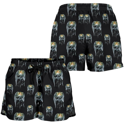 Angel with Wings Cute Design Print Women Shorts-JTAMIGO.COM