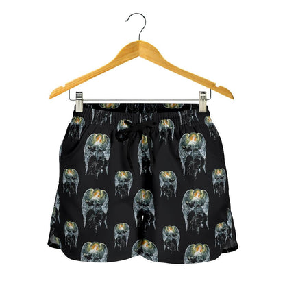 Angel with Wings Cute Design Print Women Shorts-JTAMIGO.COM
