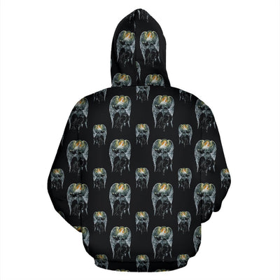 Angel with Wings Cute Design Print Zip Up Hoodie