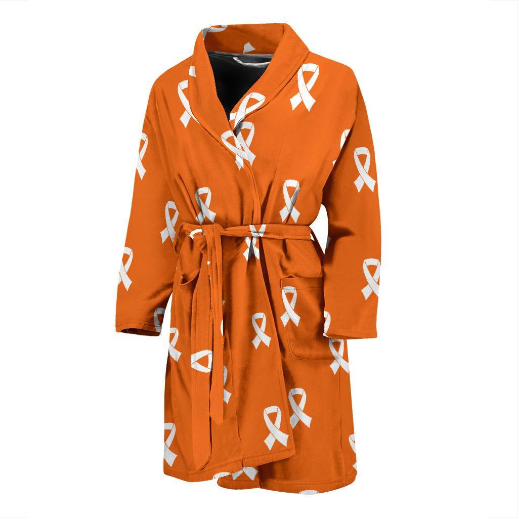 Appendix cancer Pattern Print Design 01 Men Bathrobe-JORJUNE.COM
