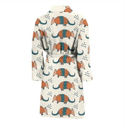 Armadillo Pattern Print Design 01 Men Bathrobe-JORJUNE.COM