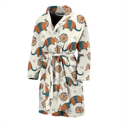 Armadillo Pattern Print Design 02 Men Bathrobe-JORJUNE.COM
