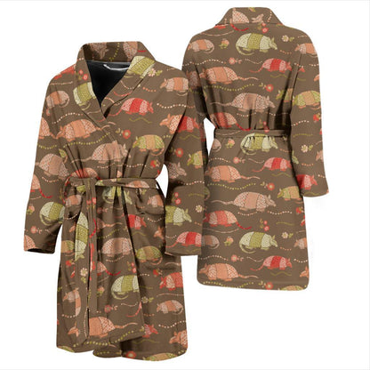 Armadillo Pattern Print Design 04 Men Bathrobe-JORJUNE.COM