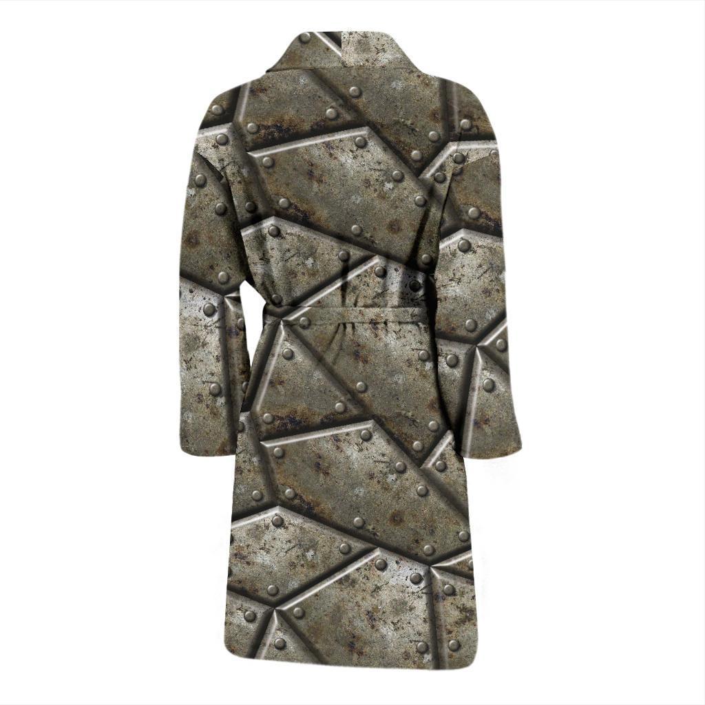 Armor Pattern Print Design 01 Men Bathrobe-JORJUNE.COM