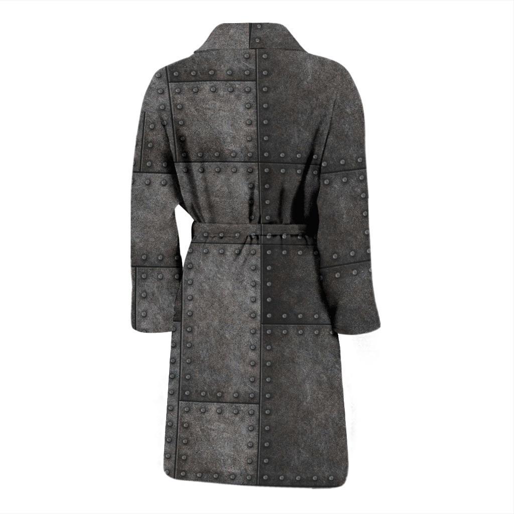 Armor Pattern Print Design 02 Men Bathrobe-JORJUNE.COM