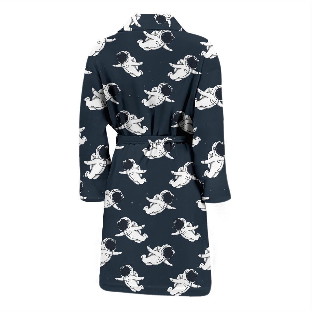 Astronaut Pattern Print Design 02 Men Bathrobe-JORJUNE.COM