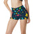 Autism Awareness Colorful Design Print High Waisted Spandex Shorts-JTAMIGO.COM