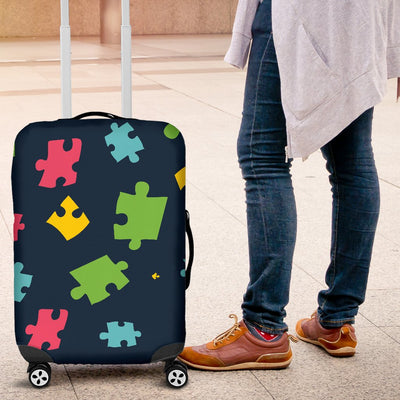 Autism Awareness Colorful Design Print Luggage Cover Protector