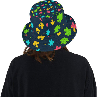 Autism Awareness Colorful Design Print Unisex Bucket Hat