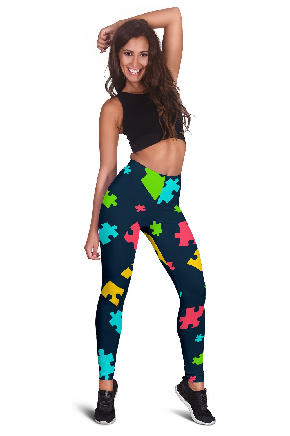 Autism Awareness Colorful Design Print Women Leggings