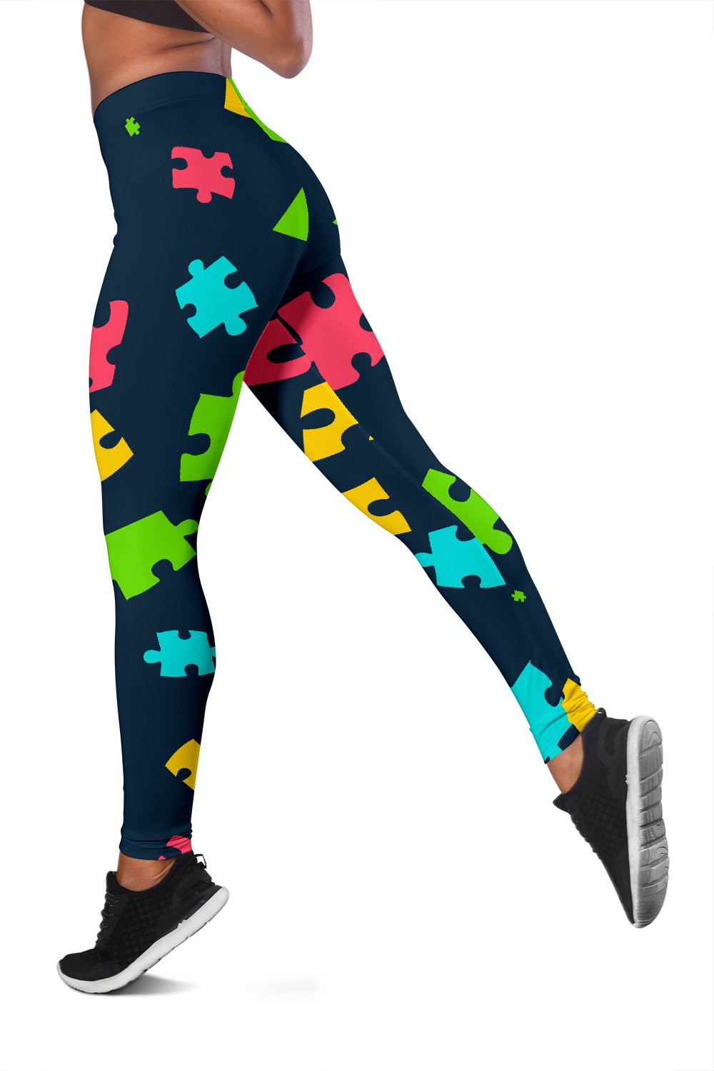 Autism Awareness Colorful Design Print Women Leggings