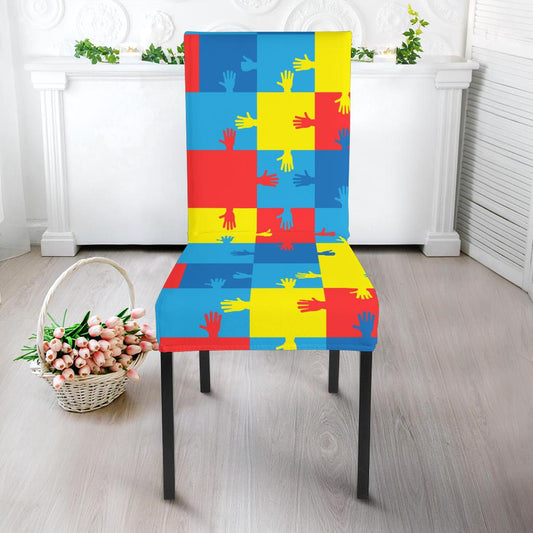 Autism Awareness Design Themed Print Dinning Chair Slipper-JTAMIGO.COM