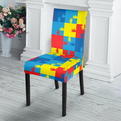 Autism Awareness Design Themed Print Dinning Chair Slipper-JTAMIGO.COM