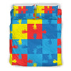 Autism Awareness Design Themed Print Duvet Cover Bedding Set
