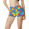 Autism Awareness Design Themed Print High Waisted Spandex Shorts-JTAMIGO.COM