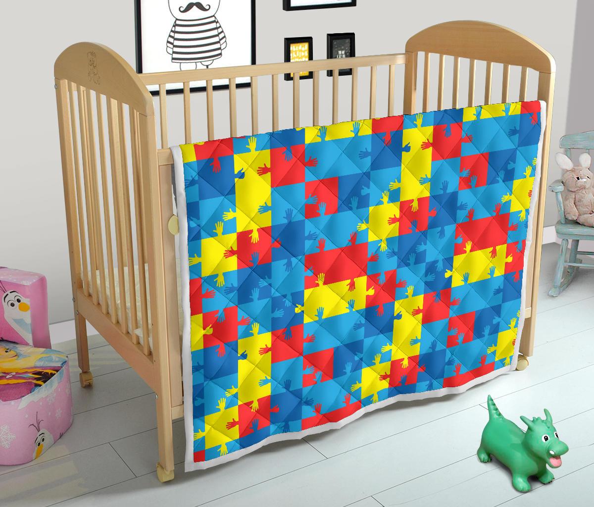 Autism Awareness Design Themed Print Premium Quilt-JTAMIGO.COM