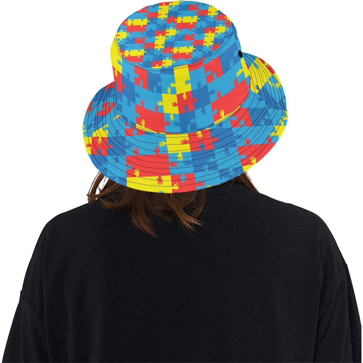 Autism Awareness Design Themed Print Unisex Bucket Hat