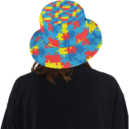 Autism Awareness Design Themed Print Unisex Bucket Hat
