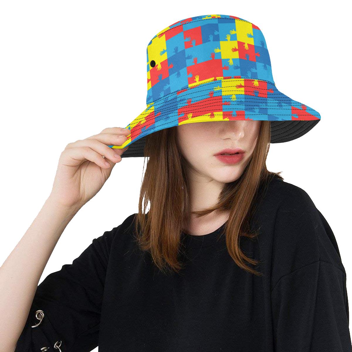 Autism Awareness Design Themed Print Unisex Bucket Hat