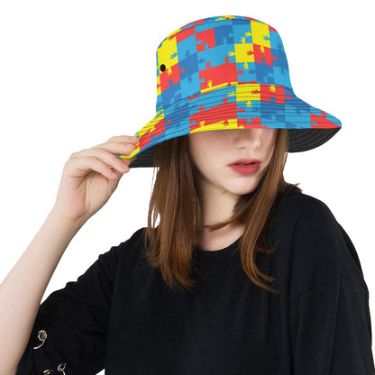 Autism Awareness Design Themed Print Unisex Bucket Hat