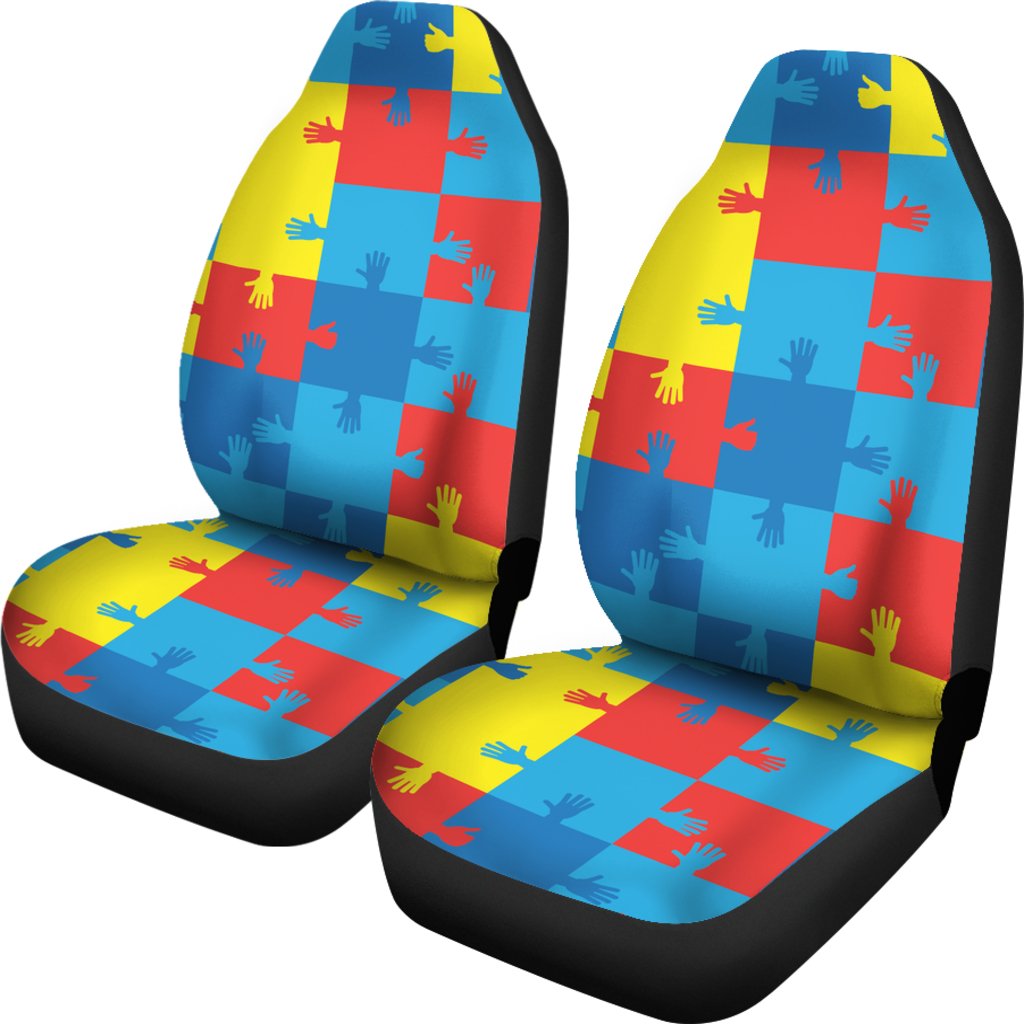 Autism Awareness Design Themed Print Universal Fit Car Seat Covers