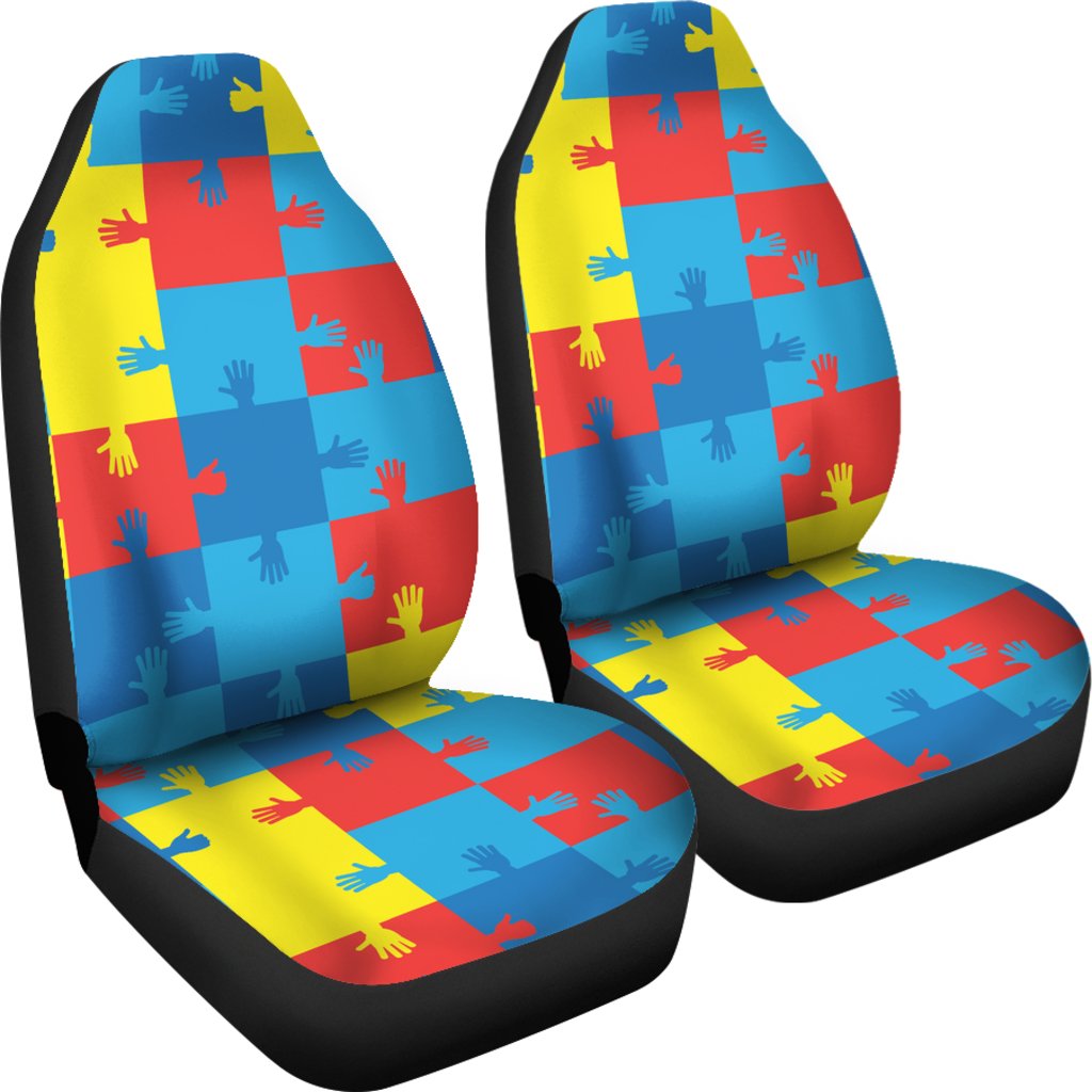 Autism Awareness Design Themed Print Universal Fit Car Seat Covers