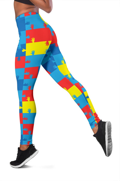 Autism Awareness Design Themed Print Women Leggings