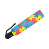 Autism Awareness Puzzles Design Print Automatic Foldable Umbrella