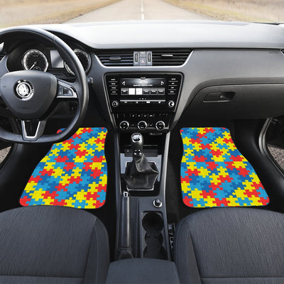 Autism Awareness Puzzles Design Print Car Floor Mats