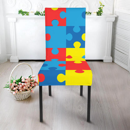 Autism Awareness Puzzles Design Print Dinning Chair Slipper-JTAMIGO.COM