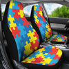 Autism Awareness Puzzles Design Print Universal Fit Car Seat Covers