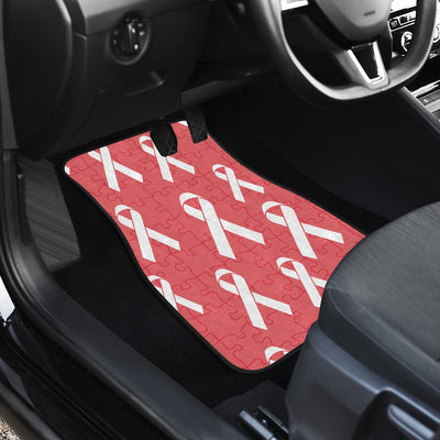 Autism Awareness Ribbon Design Print Car Floor Mats