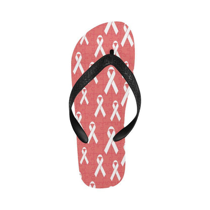 Autism Awareness Ribbon Design Print Flip Flops-JTAMIGO.COM