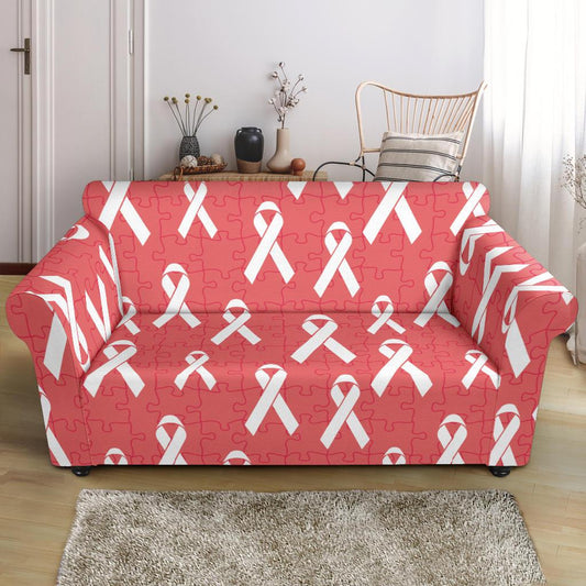 Autism Awareness Ribbon Design Print Loveseat Slipcover-JTAMIGO.COM
