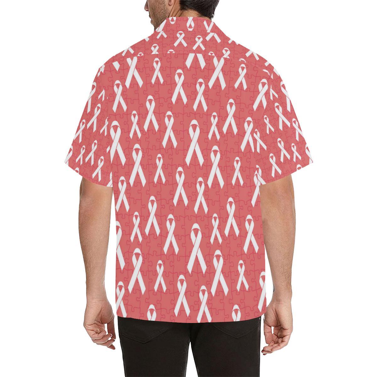 Autism Awareness Ribbon Design Print Men Aloha Hawaiian Shirt