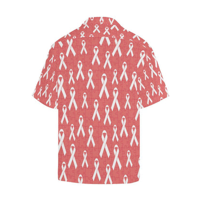 Autism Awareness Ribbon Design Print Men Aloha Hawaiian Shirt