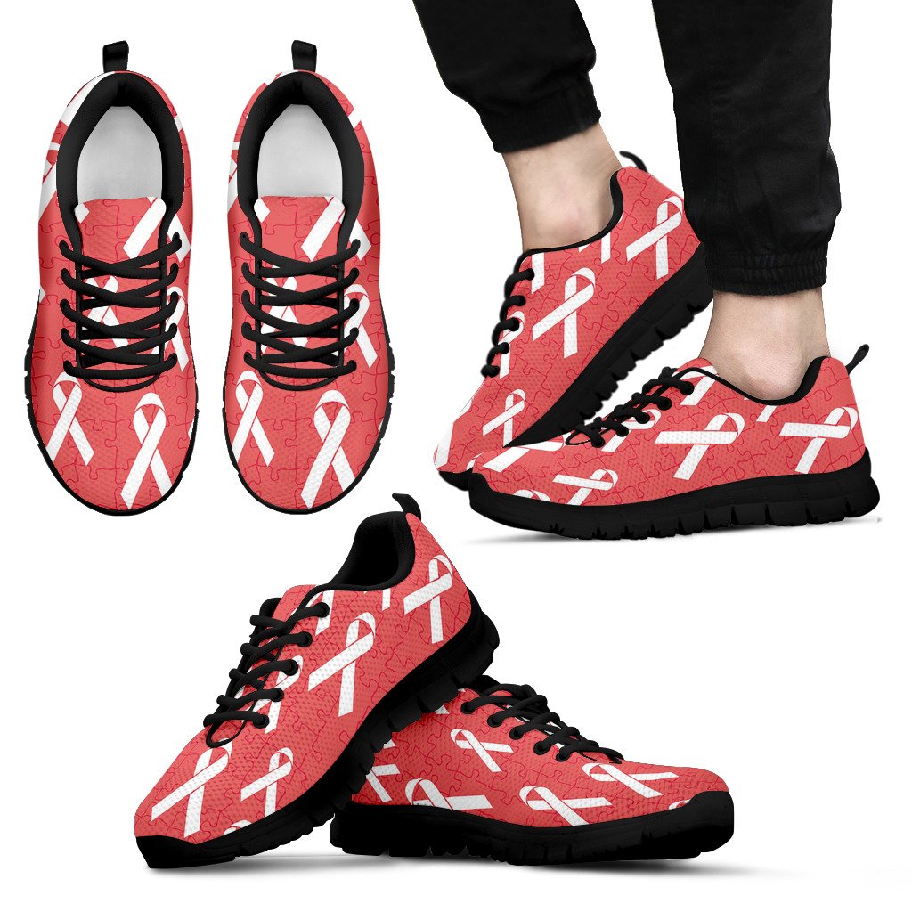 Autism Awareness Ribbon Design Print Men Sneakers Shoes