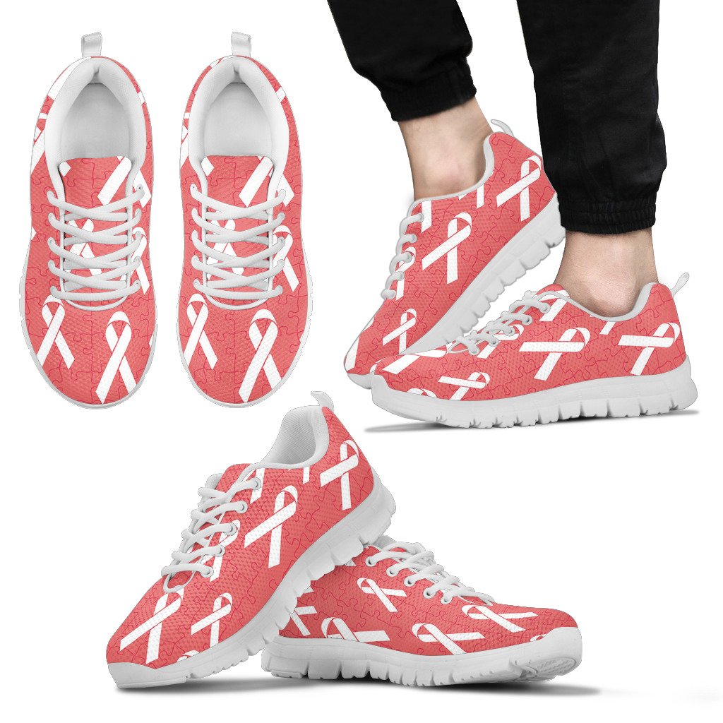 Autism Awareness Ribbon Design Print Men Sneakers Shoes