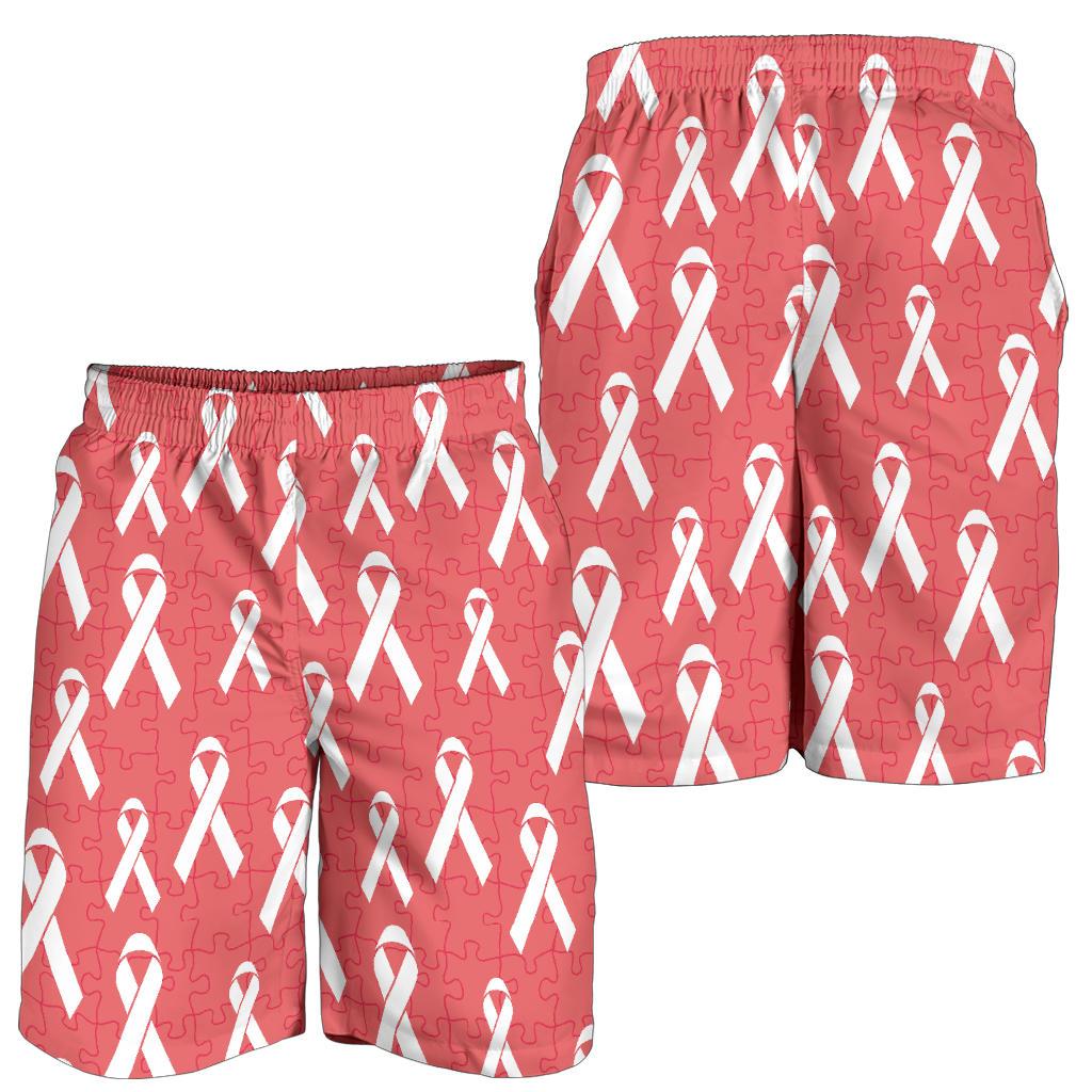 Autism Awareness Ribbon Design Print Mens Shorts-JTAMIGO.COM
