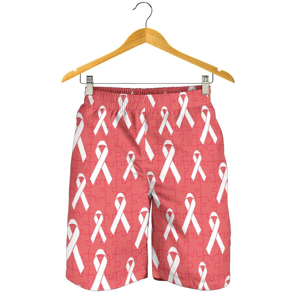 Autism Awareness Ribbon Design Print Mens Shorts-JTAMIGO.COM